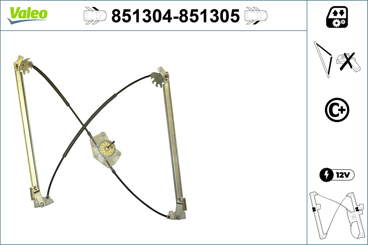VALEO VAL851304 Ablakemelő